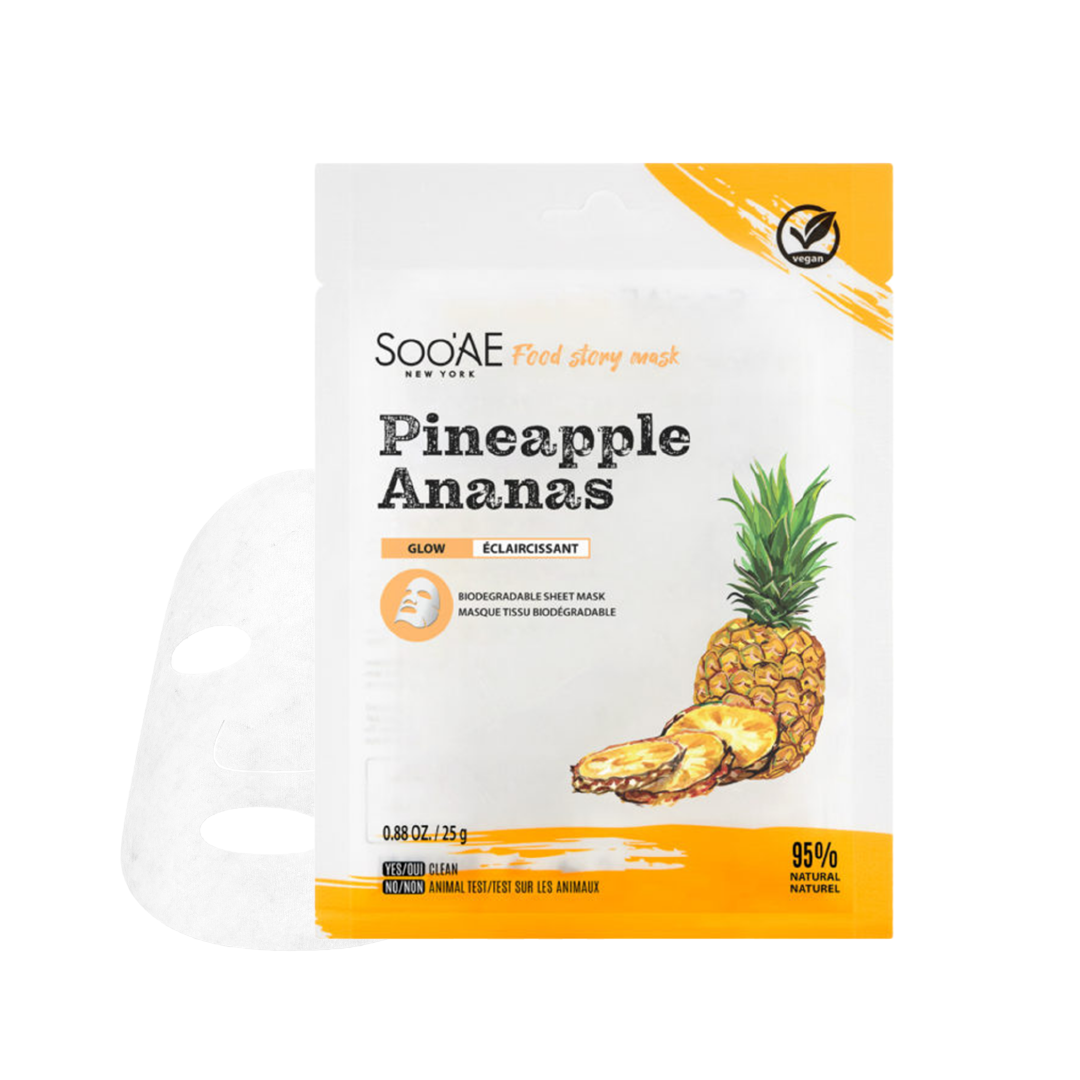 Food Story Face Mask- Pineapple