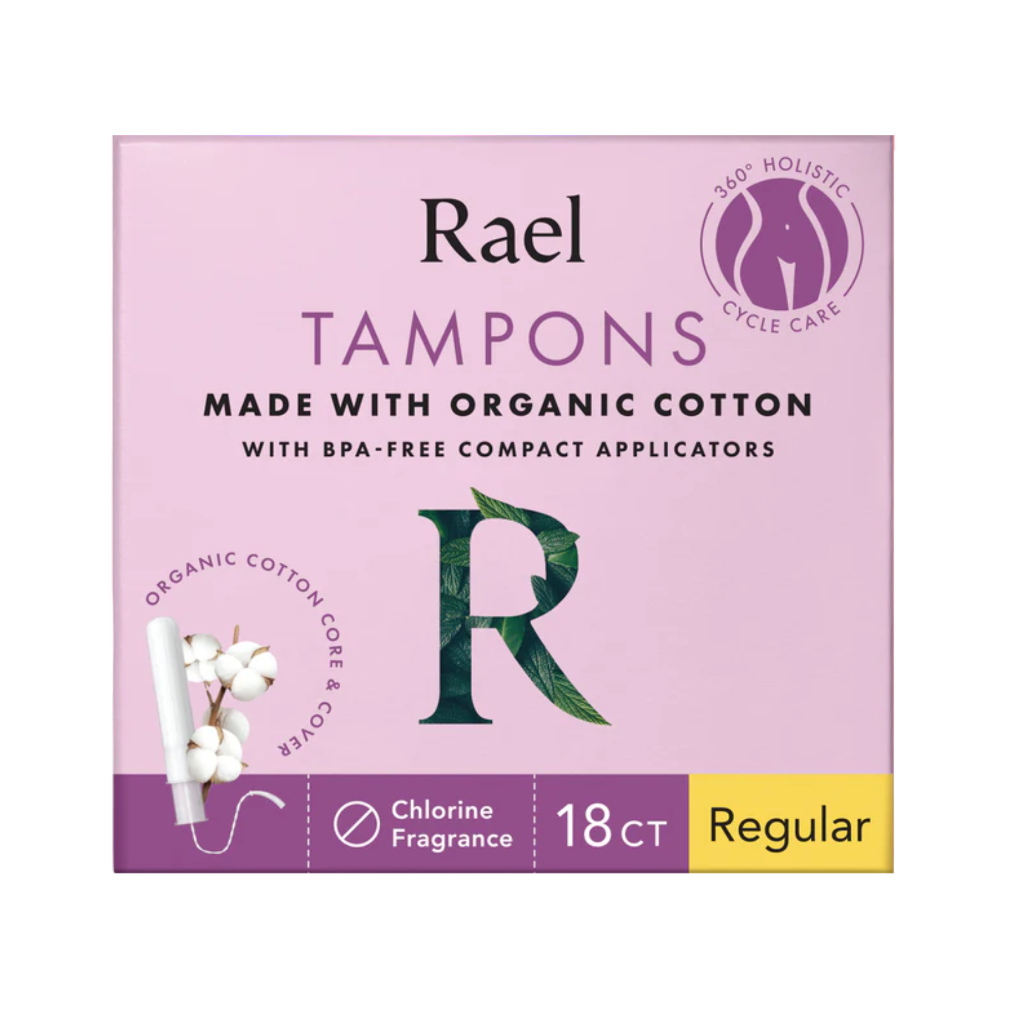 Cotton Tampons  with compact applicator