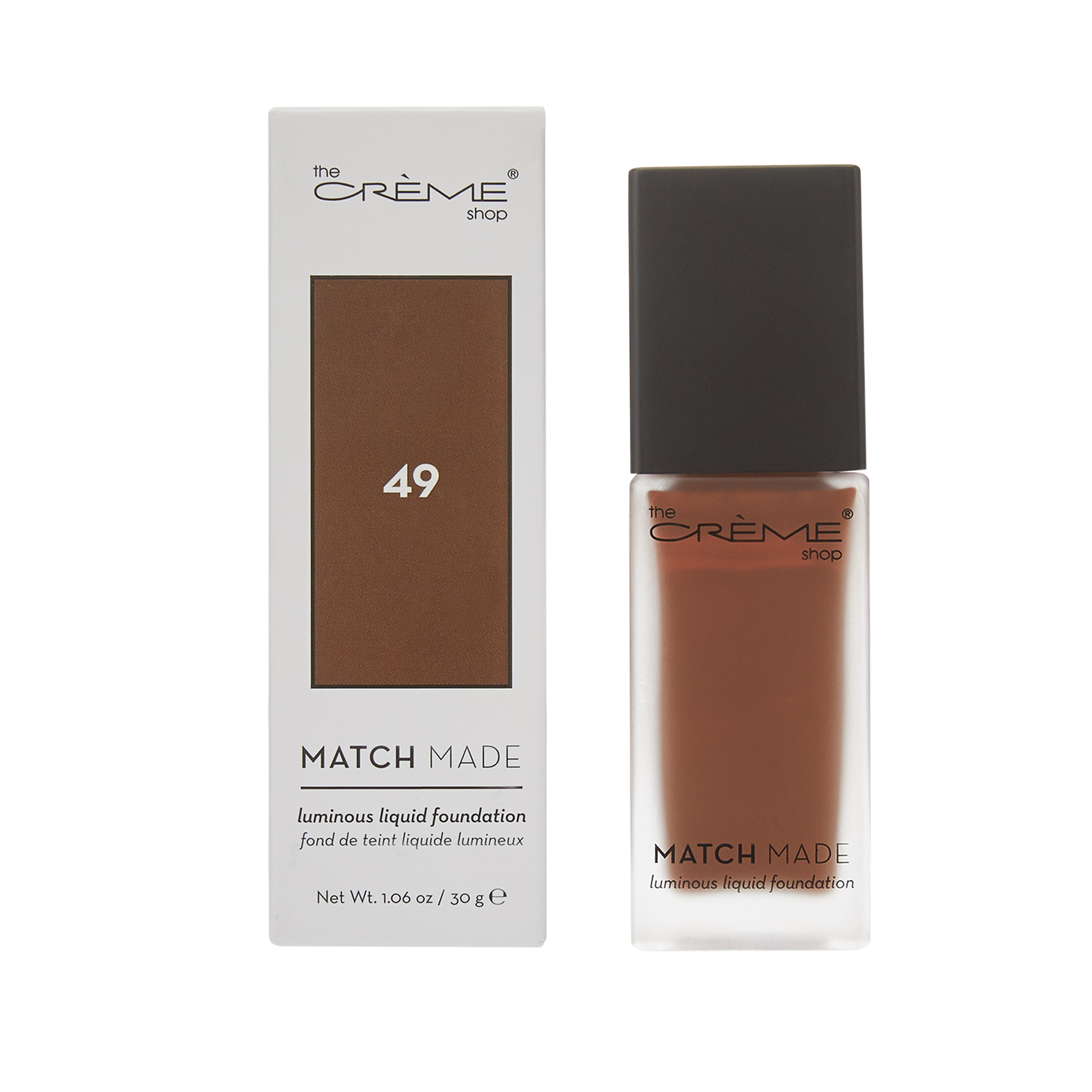 Match Made - Luminous Liquid Foundation 49-Warm Brown