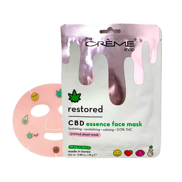 Restored CBD Essence Printed Face Mask