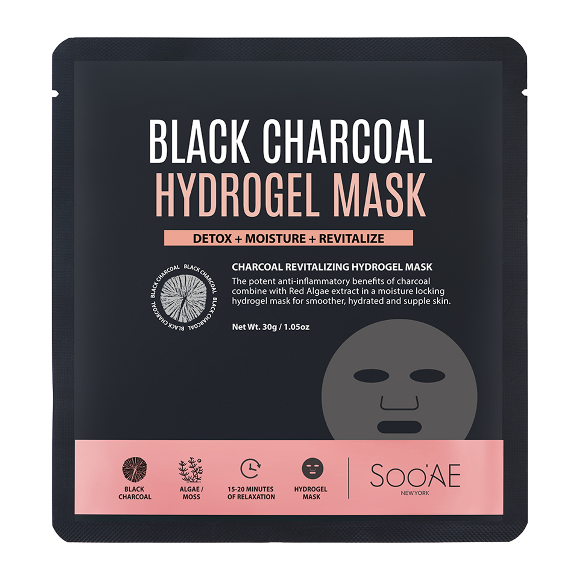 Black Charcoal Hydrogel Mask