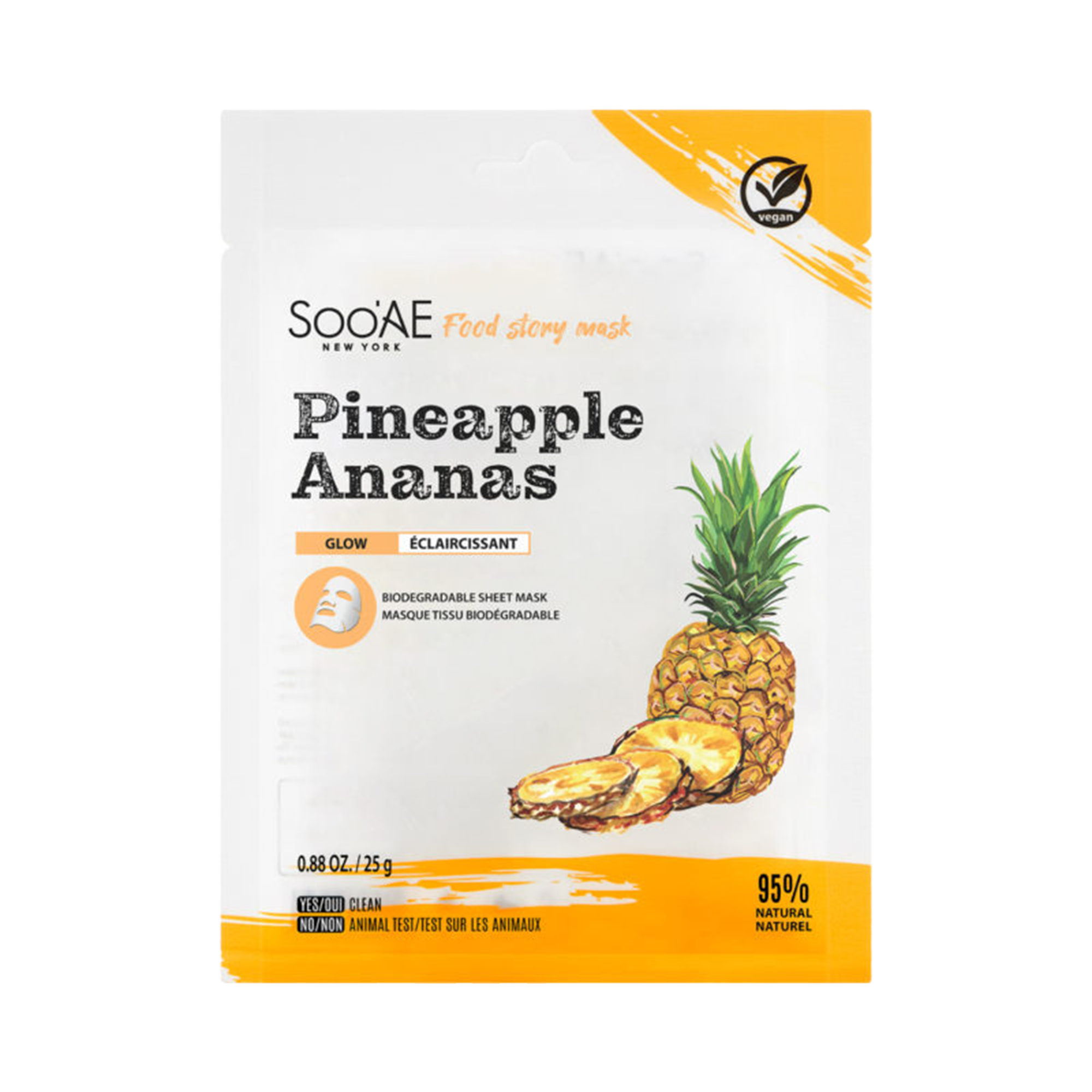 Food Story Face Mask- Pineapple