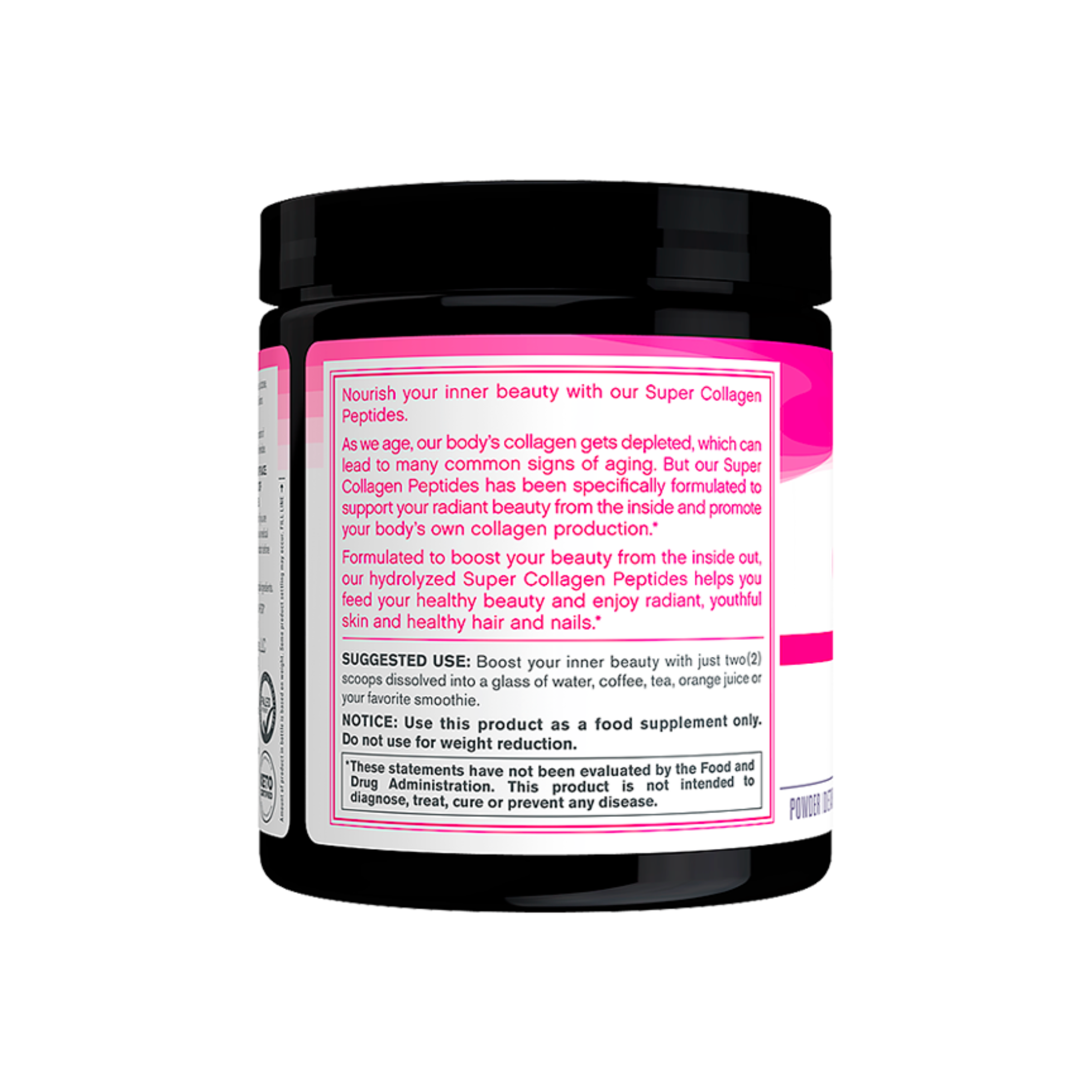Super Collagen Powder - 10g collagen peptides 7 Oz Unflavored