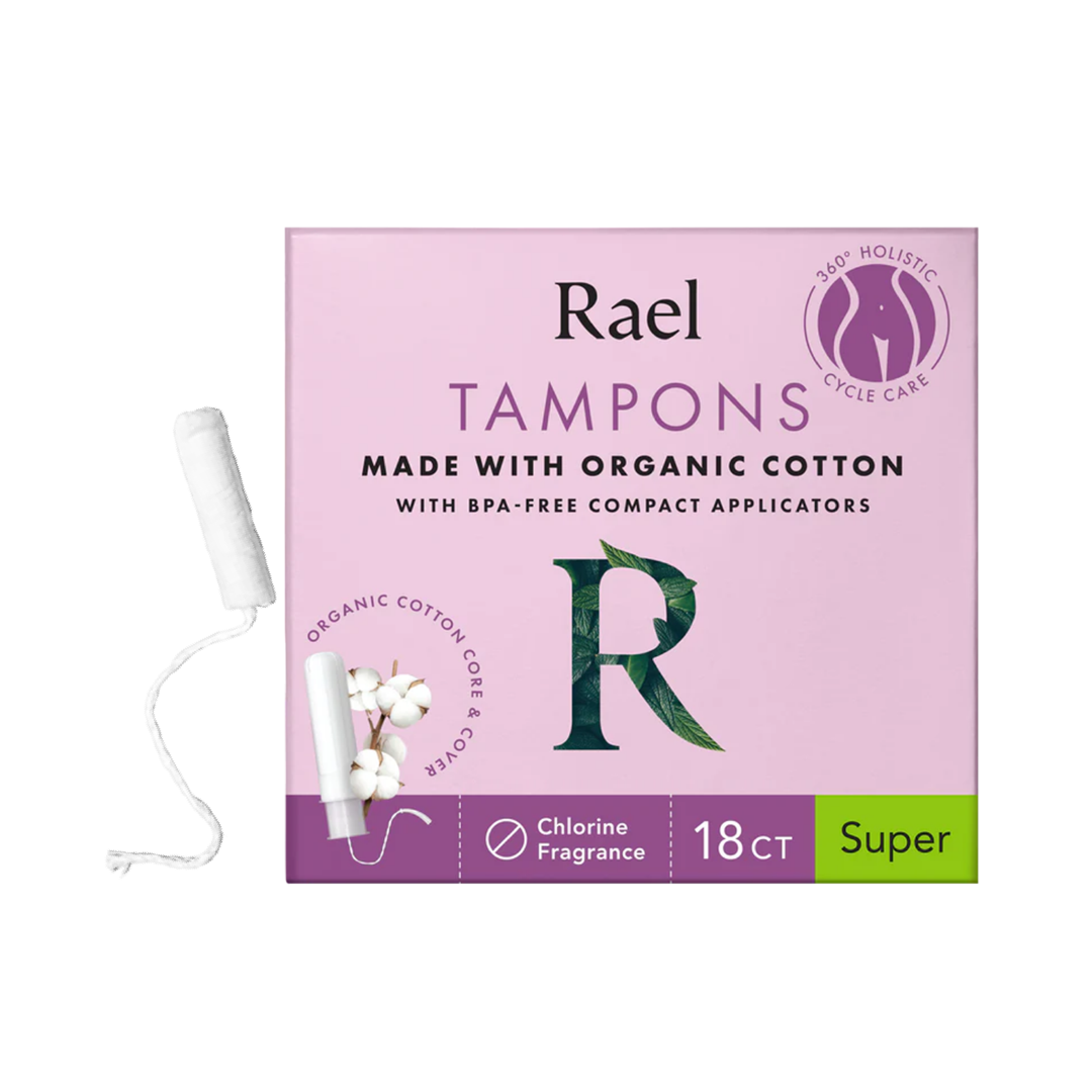 Cotton Tampons  with compact applicator