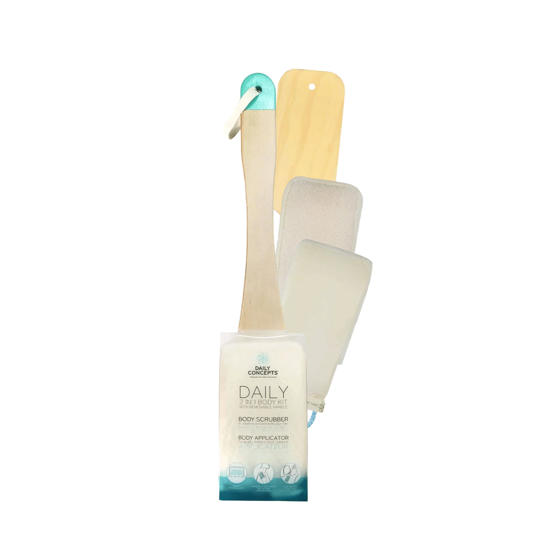 Body Kit (Includes Body Scrubber, Body Applicator and Wooden handle)