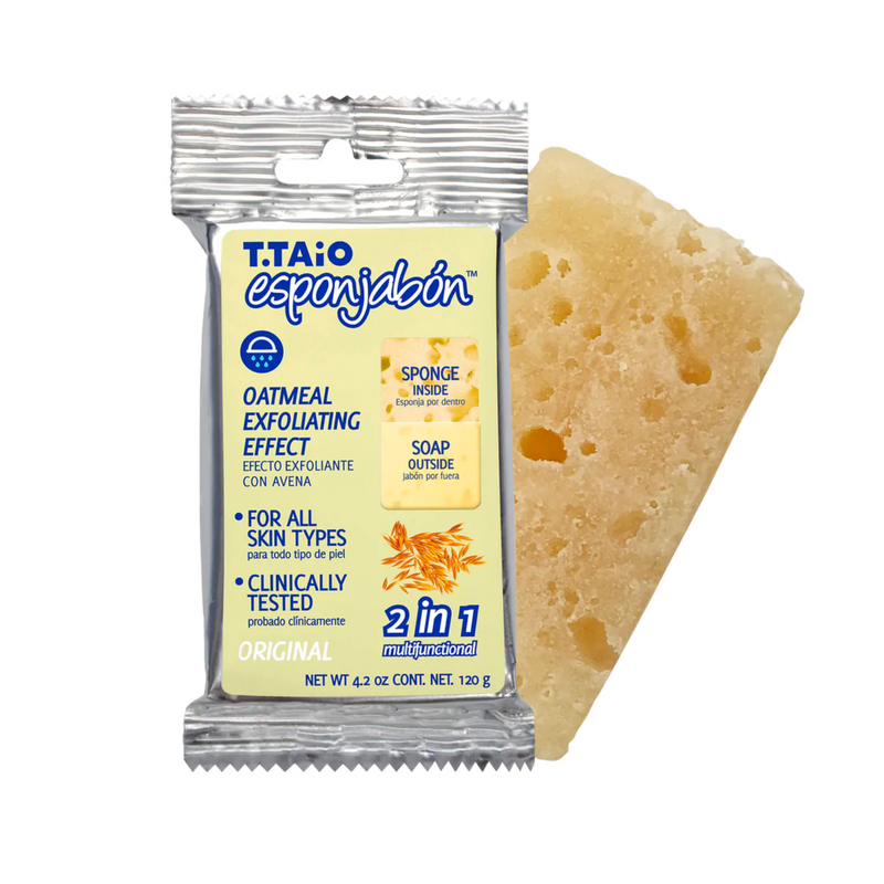 Oatmeal - Exfoliating Effect Soap Sponge 2 In 1