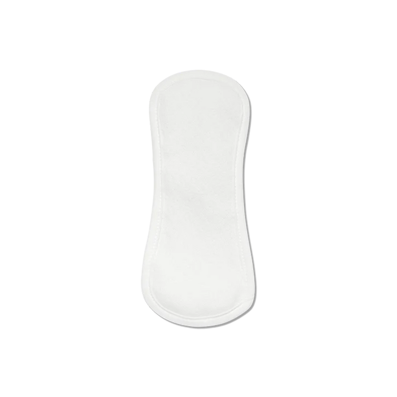 Organic Cotton Reusable Panty Liners - Regular/White - Pack of 3