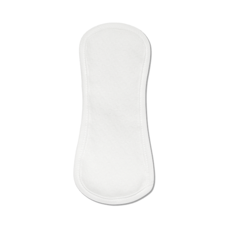 Organic Cotton Reusable Panty Liners - Regular/White -Pack of 5
