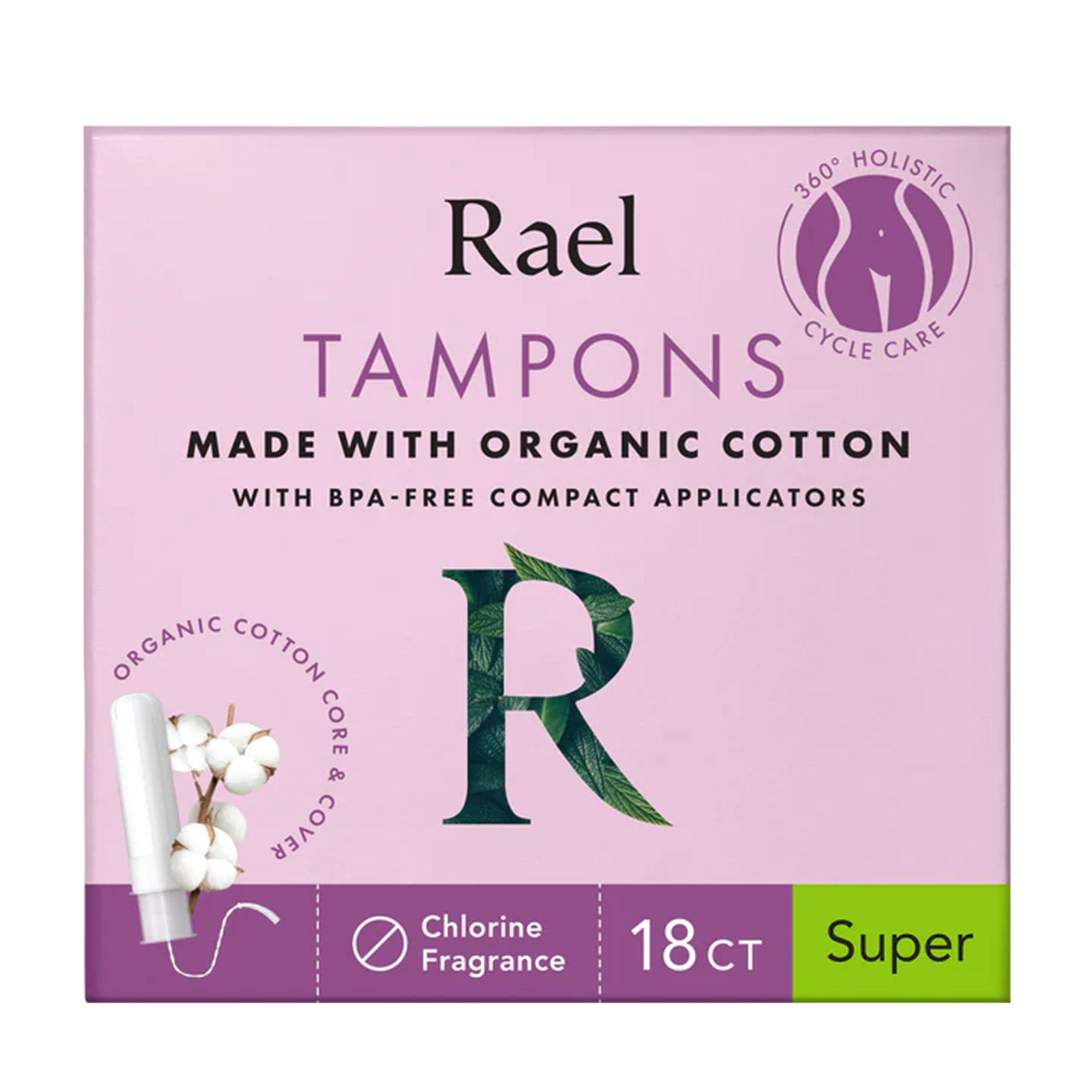 Cotton Tampons  with compact applicator
