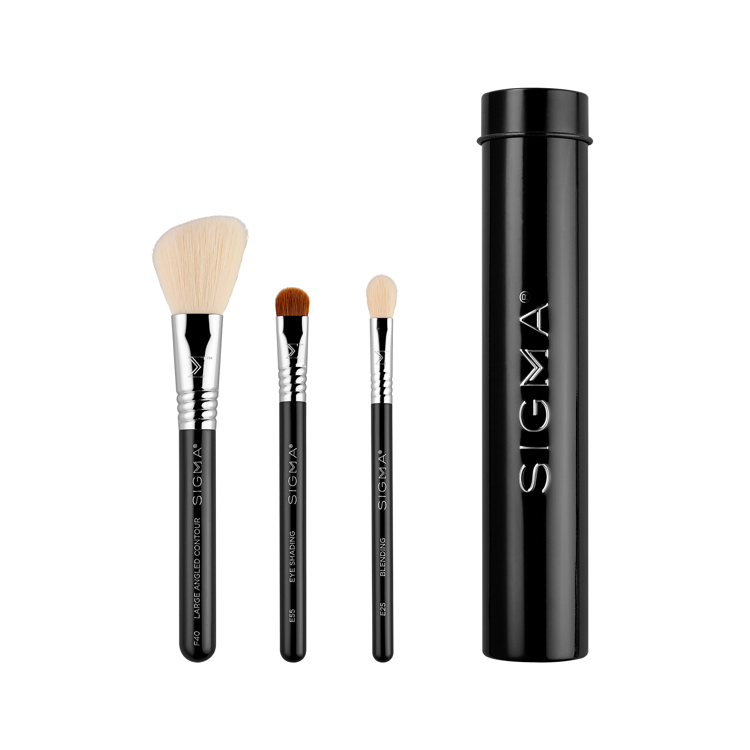 Essential Trio Brush Set- Black