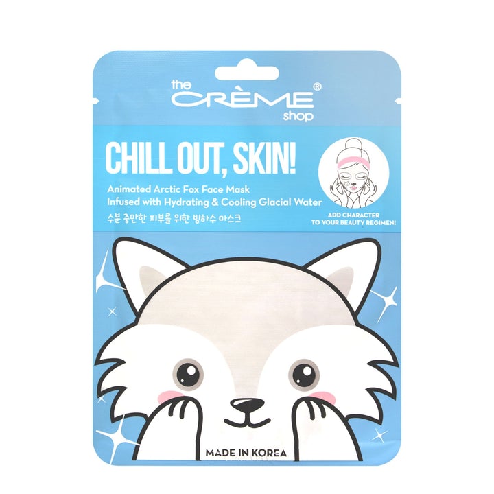 Chill Out, Skin! Animated Arctic Fox Face Mask