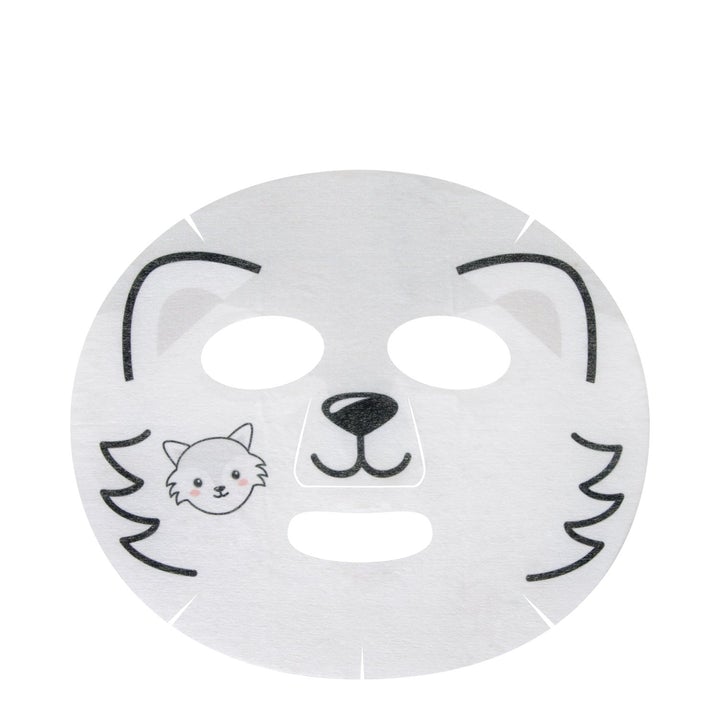 Chill Out, Skin! Animated Arctic Fox Face Mask