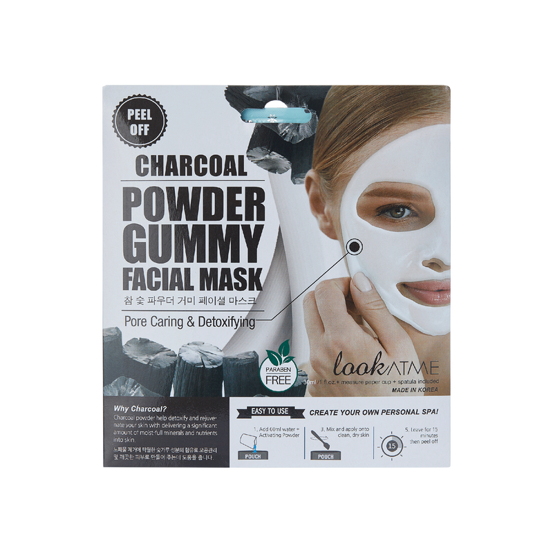 Powder Gummy Facial Mask- 1Pc - Charcoal