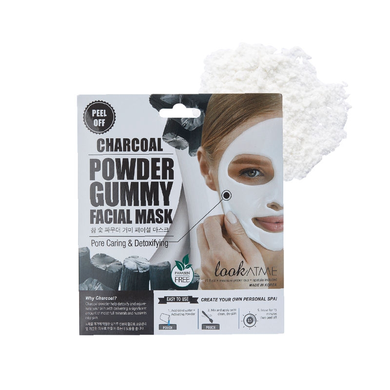 Powder Gummy Facial Mask- 1Pc - Charcoal