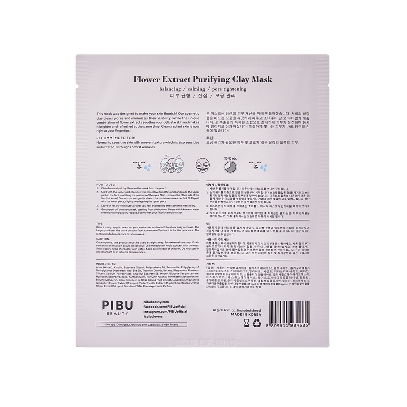 Flower Extract Purifying Clay Mask