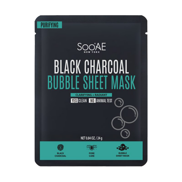 Black Charcoal Bubble Sheet Mask