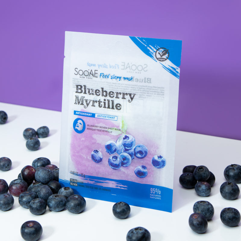 Food Story Face Mask- Blueberry