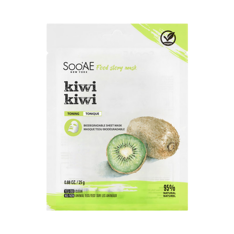 Food Story Face Mask- Kiwi