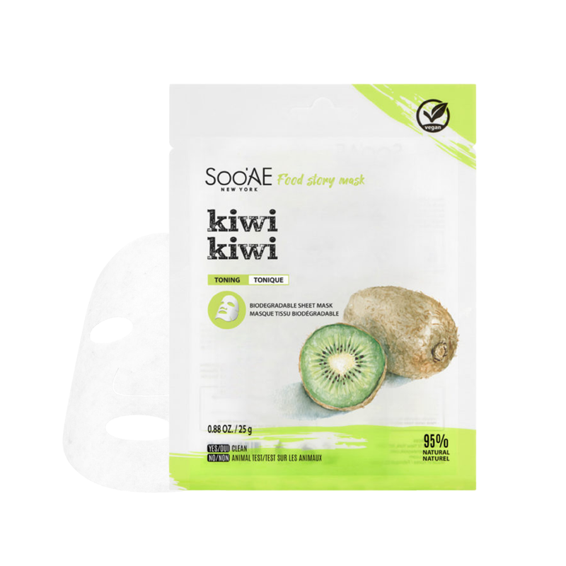 Food Story Face Mask- Kiwi