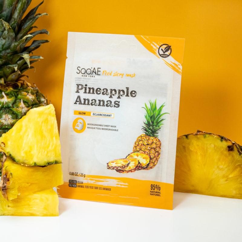 Food Story Face Mask- Pineapple