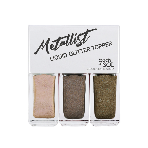 Metallist Liquid Glitter Topper #2 Seethrough Brown Look