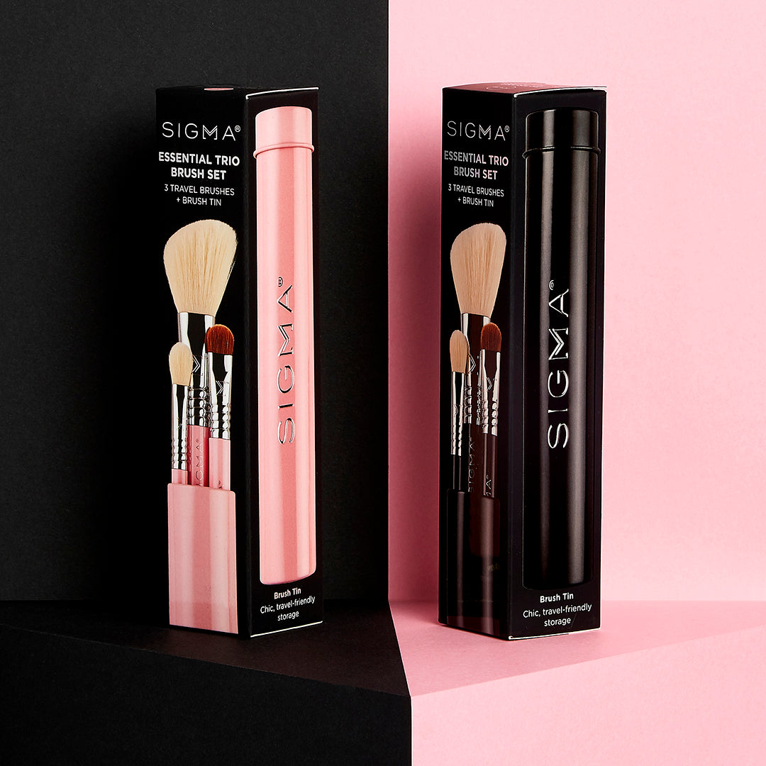 Essential Trio Brush Set- Black