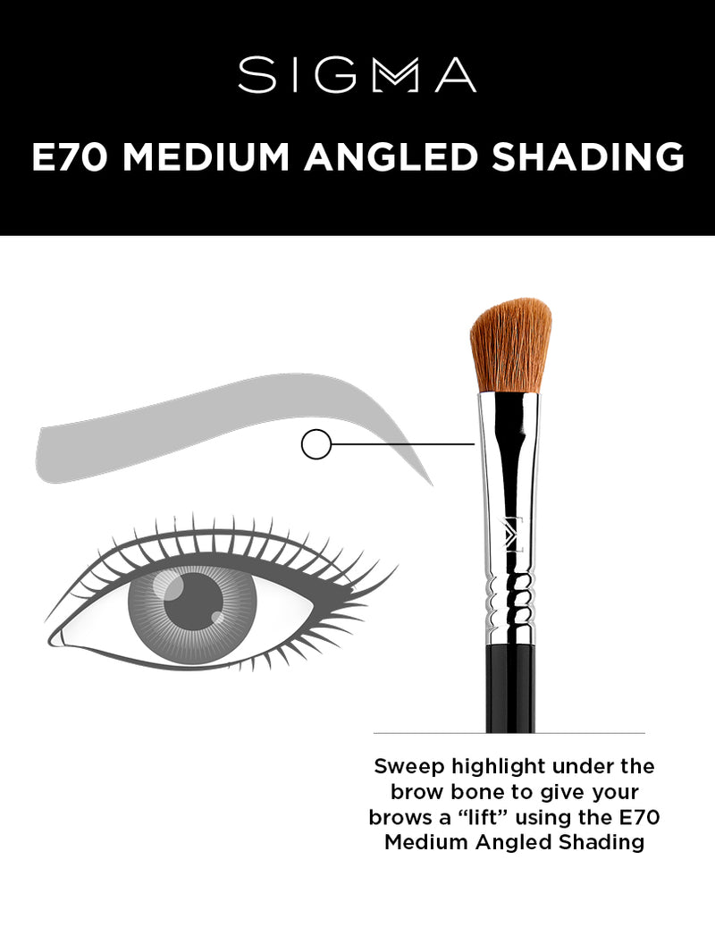 E70 - Medium Angled Shading Brush